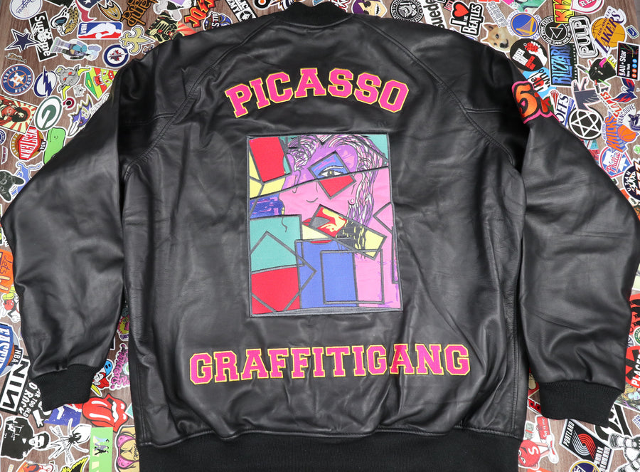 (LIMITED EDITION) BLACK PICASSO ALL SHEEP LEATHER BOMBER (PRE ORDER ONLY)
